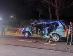 Kecelakaan Lalu Lintas Dua Orang Penumpang Meninggal Usai Undangan Hajatan Pernikahan