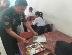 Koramil 04/Lahusa Hadiri Pembukaan Satuan Pelayanan Pemenuhan Gizi (SPPG) MBG YPPSDP Di Nias Selatan