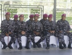 Danbrigif 4 Marinir/BS Menerima Perwira Remaja Baru Di Mako Harimau Sumatera