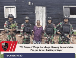 TNI Edukasi Warga Karubaga, Dorong Kemandirian Pangan Lewat Budidaya Sayur