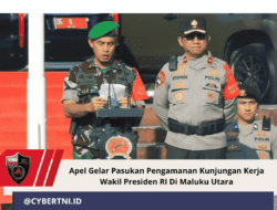 Apel Gelar Pasukan Pengamanan Kunjungan Kerja Wakil Presiden RI Di Maluku Utara