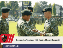 Komandan Yonzipur 10/2 Kostrad Resmi Berganti