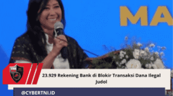 23.929 Rekening Bank di Blokir Transaksi Dana Ilegal Judol