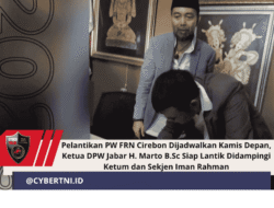 Pelantikan PW FRN Cirebon Dijadwalkan Kamis Depan, Ketua DPW Jabar H. Marto B.Sc Siap Lantik Didampingi Ketum Dan Sekjen Iman Rahman