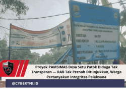 Proyek PAMSIMAS Desa Setu Patok Diduga Tak Transparan — RAB Tak Pernah Ditunjukkan, Warga Pertanyakan Integritas Pelaksana
