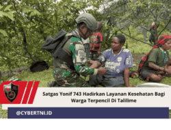 Satgas Yonif 743 Hadirkan Layanan Kesehatan Bagi Warga Terpencil Di Talilime