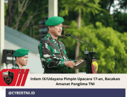 Irdam IX/Udayana Pimpin Upacara 17-an, Bacakan Amanat Panglima TNI