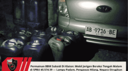 Permainan BBM Subsidi Di Klaten: Mobil Jerigen Beraksi Tengah Malam di SPBU 45.574.39 — Lampu Padam, Pengawas Hilang, Negara Dirugikan