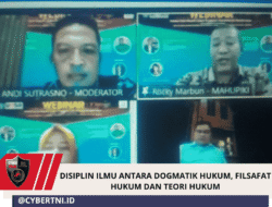 DISIPLIN ILMU ANTARA DOGMATIK HUKUM, FILSAFAT HUKUM DAN TEORI HUKUM