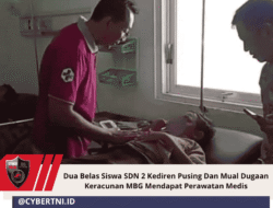 Dua Belas Siswa SDN 2 Kediren Pusing Dan Mual Dugaan Keracunan MBG Mendapat Perawatan Medis
