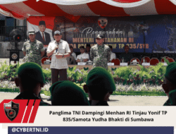 Panglima TNI Dampingi Menhan RI Tinjau Yonif TP 835/Samota Yudha Bhakti di Sumbawa