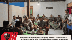Pangdam IV/Diponegoro Dampingi Menteri Pertahanan RI Takziah ke rumah Alm. Kopda (Anumerta) Amin Nurohman