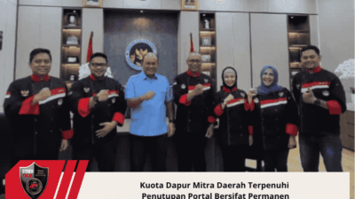Kuota Dapur Mitra Daerah Terpenuhi  Penutupan Portal Bersifat Permanen
