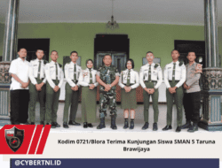 Kodim 0721/Blora Terima Kunjungan Siswa SMAN 5 Taruna Brawijaya