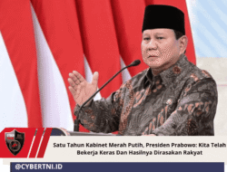 Satu Tahun Kabinet Merah Putih, Presiden Prabowo: Kita Telah Bekerja Keras Dan Hasilnya Dirasakan Rakyat
