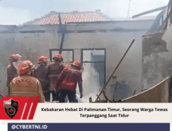 Kebakaran Hebat Di Palimanan Timur, Seorang Warga Tewas Terpanggang Saat Tidur