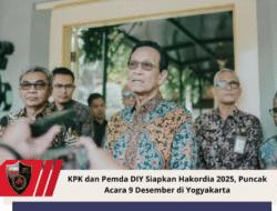 KPK Dan Pemda DIY Siapkan Hakordia 2025, Puncak Acara 9 Desember Di Yogyakarta