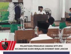 PELANTIKAN PENGURUS CABANG MTP-IPHI KECAMATAN GUDO BERJALAN KHIDMAT DAN LANCAR