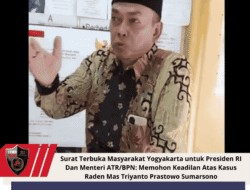 Surat Terbuka Masyarakat Yogyakarta untuk Presiden RI Dan Menteri ATR/BPN: Memohon Keadilan Atas Kasus Raden Mas Triyanto Prastowo Sumarsono