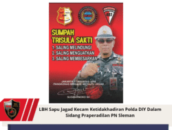 LBH Sapu Jagad Kecam Ketidakhadiran Polda DIY Dalam Sidang Praperadilan PN Sleman