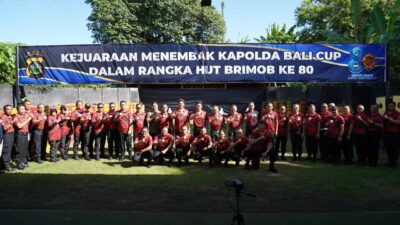 Pangdam IX/Udayana Hadiri Kejuaraan Menembak Kapolda Bali Cup dalam Rangka HUT ke-80 Brimob