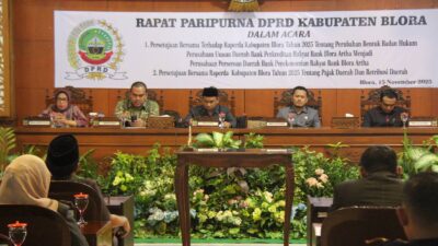 Kasdim 0721/Blora Hadiri Rapat Paripurna DPRD Kabupaten Blora