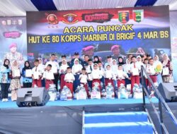 KORPS MARINIR HADIR UNTUK RAKYAT: GELAR BAkTI KESEHATAN, BAKTI SOSIAL, DAN MENGHIJAUKAN LAMPUNG