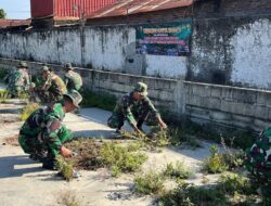 Peringati Hari Juang Kartika Ke-80, Kodim 0814/Jombang Gelar Karya Bakti Di Pasar Sumobito