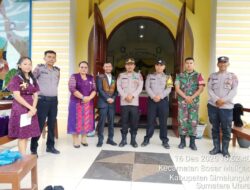 Babinsa Bosar Maligas Hadiri Perayaan Natal SMA Negeri 1 Bosar Maligas, Tebarkan Semangat “Glow In Faith”