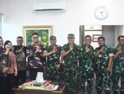 HUT Ke 130 Tahun Bank Rakyat Indonesia (BRI), Kodim 0213/Nias berikan Surprise Di Kantor Cabang BRI Gunungsitoli