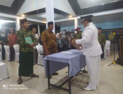 Irfan Junaidi Resmi Dilantik Sebagai Kepala Dusun Kalijaring, Desa Kalikejambon