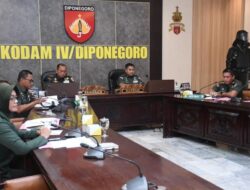 Pangdam IV/Diponegoro Hadir Vicon Percepatan Pembangunan KDKMP