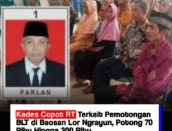 Heboh! Pemotongan BLT di Baosan Lor, RT Dicopot Usai Ramai Pro Kontra Warga