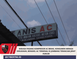DIDUGA PASANG KOMPRESOR AC BEKAS, KONSUMEN MERASA DIRUGIKAN, BENGKEL AC TERKENAL DI JOMBANG TERANCAM JERAT HUKUM