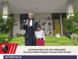 Jadi Narasumber di SD Islam Hidayatullah Gus Leman Materi Pelajaran Tentang Profesi Advokat