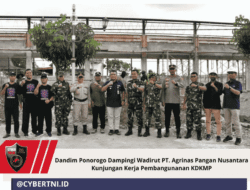 Dandim Ponorogo Dampingi Wadirut PT. Agrinas Pangan Nusantara Kunjungan Kerja Pembangunanan KDKMP