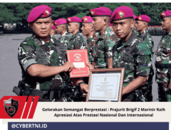 Gelorakan Semangat Berprestasi : Prajurit Brigif 2 Marinir Raih Apresiasi Atas Prestasi Nasional Dan Internasional