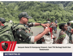 Senyum Natal Di Kampung Omponi, Saat TNI Berbagi Kasih Dan Kedamaian