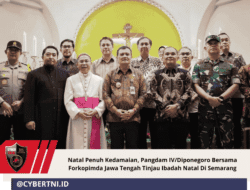 Natal Penuh Kedamaian, Pangdam IV/Diponegoro Bersama Forkopimda Jawa Tengah Tinjau Ibadah Natal Di Semarang
