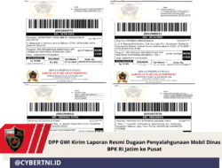 DPP GWI Kirim Laporan Resmi Dugaan Penyalahgunaan Mobil Dinas BPK RI Jatim Ke Pusat