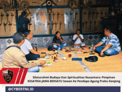 Silaturahmi Budaya Dan Spiritualitas Nusantara: Pimpinan KESATRIA JAWA BERSATU Sowan Ke Pendopo Agung Prahu Kanjeng