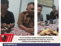 Forum Klarifikasi Satgas Premanisme Di Kantor Kesbangpol Situbondo Dinilai Tidak Fair, Ketua Tim Intelijen & Investigasi DPP GWI Walk Out