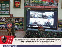 Dandim 0721/Blora Berikan Pengarahan kepada Prajurit Dan PNS, Tekankan Disiplin Dan Profesionalisme