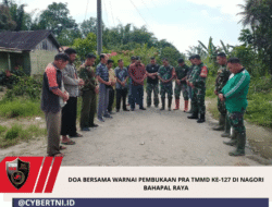 Doa Bersama Warnai Pembukaan Pra TMMD Ke-127 Di Nagori Bahapal Raya