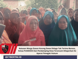 Ratusan Warga Dusun Karang Dawa Diduga Tak Terima Bansos, Ketua PUSKESOS Dan Pendamping Desa Terancam Dilaporkan Ke Aparat Penegak Hukum