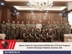 Rektor Unhan RI Lepas Kadet FMIPAM Dan FTTP Ikuti Program Student Exchange Di Rabdan Academy UEA