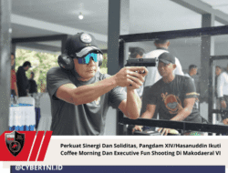 Perkuat Sinergi Dan Soliditas, Pangdam XIV/Hasanuddin Ikuti Coffee Morning Dan Executive Fun Shooting Di Makodaeral VI