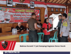 Babinsa Koramil 11 Jati Dampingi Kegiatan Donor Darah
