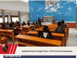 Ibadah Bersama Warga Pirime, TNI Pererat Persaudaraan