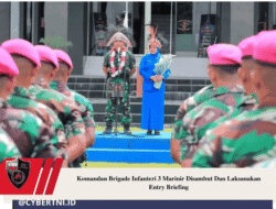 Komandan Brigade Infanteri 3 Marinir Disambut Dan Laksanakan Entry Briefing